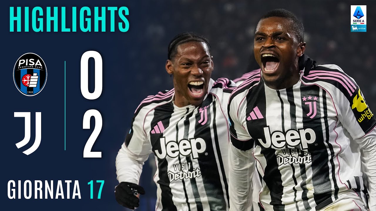 PISA-JUVENTUS 0-2 | HIGHLIGHTS | 17ª GIORNATA | SERIE A ENILIVE 2025/26