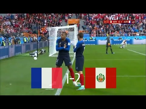 FRANCIA VS PERU 1-0 RESUMEN COMPLETO
