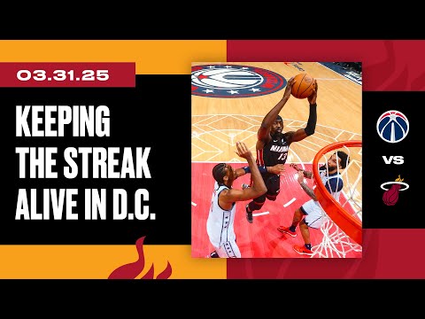Bam Adebayo 28 PTS 12 REB 5 AST | Miami HEAT vs. Washington Wizards | March 31, 2025