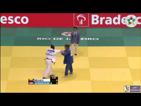 Judo 2013 World Championships Rio de Janeiro: Velasco (COL) - Unterwurzacher (AUT) [-63kg]