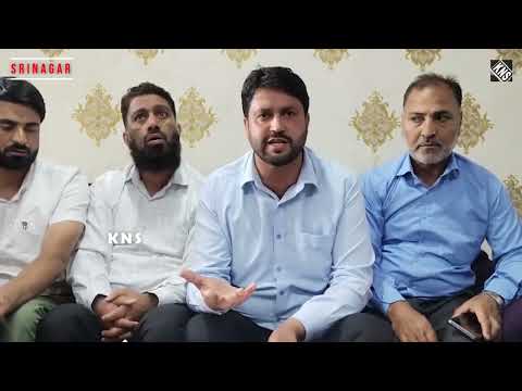 JK Teachers Forum, led by Chairman Showket Ali Beigh, addresses media after meeting with the 8th Central Pay Commission (CPC) at SKICC Srinagar.