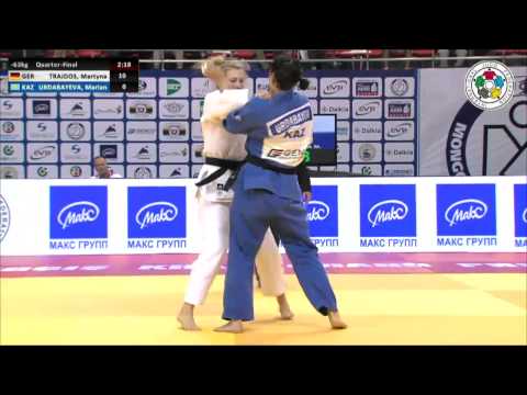 Martyna TRAJDOS (GER) Vs Marian URDABAYEVA (KAZ) - Judo Grand Prix Ulaanbaatar 2014 [-63kg]