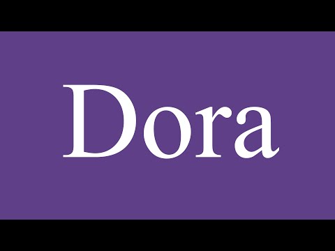 Como Pronunciar ''Dora'' Correctamente en Español