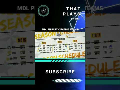 MDL-PH OFFICIAL TEAMS #mdlph