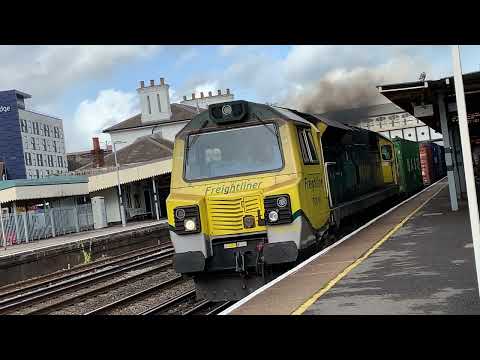 Freightliner class 70 clag! Departure out of Eastleigh station