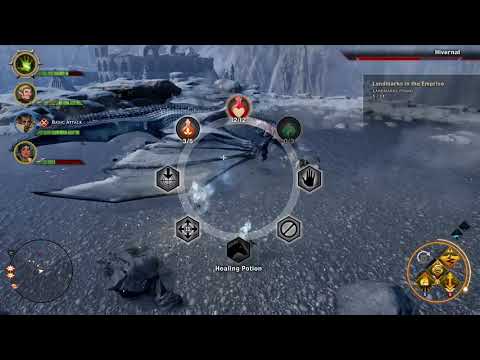 Fighting and Killing a dragon in Dragon Age: Inquisition