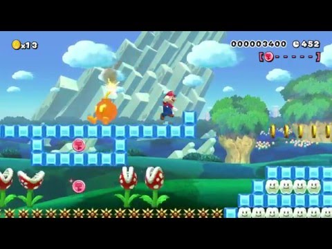 SM64 - Snowman's Land by grindbxp - SUPER MARIO MAKER - No Commentary