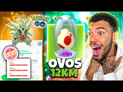 CHOQUEI O MÁXIMO DE OVOS PARA MEU FUTURO MEGA TYRANITAR - POKEMON GO | Cris |