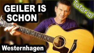 GEILER IS SCHON - Marius Müller Westernhagen | Gitarren Tutorial