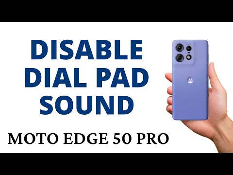 How to DISABLE the DIAL PAD SOUND on the MOTO EDGE 50 PRO!