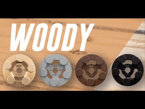 Slide 2 - WOODY★★★ | cup grind wheel | 175mm | GOLD | #30 (video)