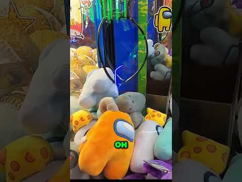 Among us win at Great wolf lodge!  #arcade #clawmachine #greatwolflodge