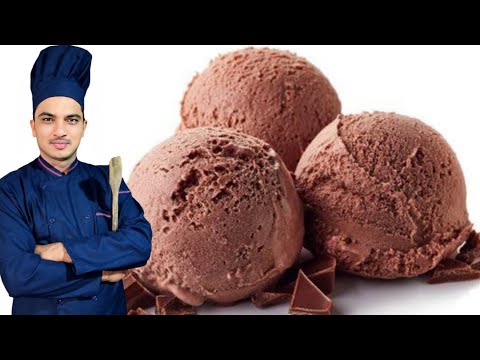 No Condensed Milk Chocolate Ice Cream |Easy Chocolate Ice Cream Recipe|Chef M Afzal|