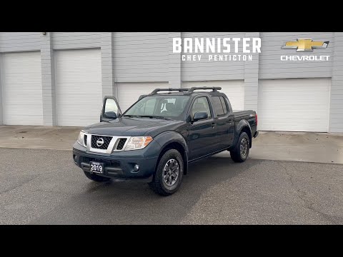 2019 Nissan Frontier Crew Cab PRO-4X Standard Bed 4x4 Auto in Blue for sale at Bannister Chevrolet Penticton in Penticton, BC