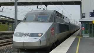 preview picture of video 'TGV Trains at Gare Champagne-Ardenne 6 March 2013'