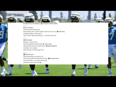 Chargers Rookies vs Lions Who Will Shine