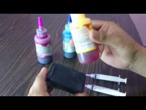 How to fill ink in canon pixma mg2570s 746s cartridge easy s...