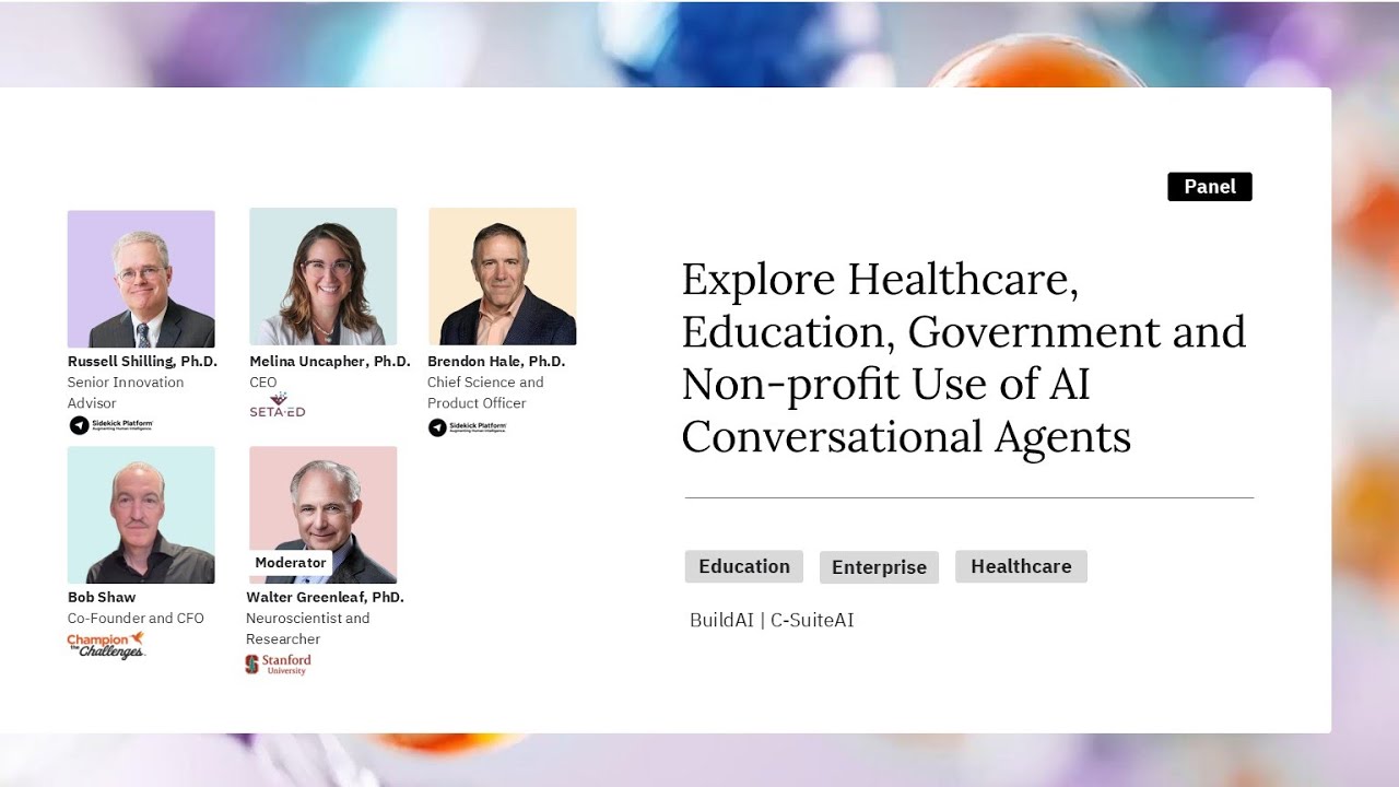 TechEquity AI Summit Panel on Conversational Agents