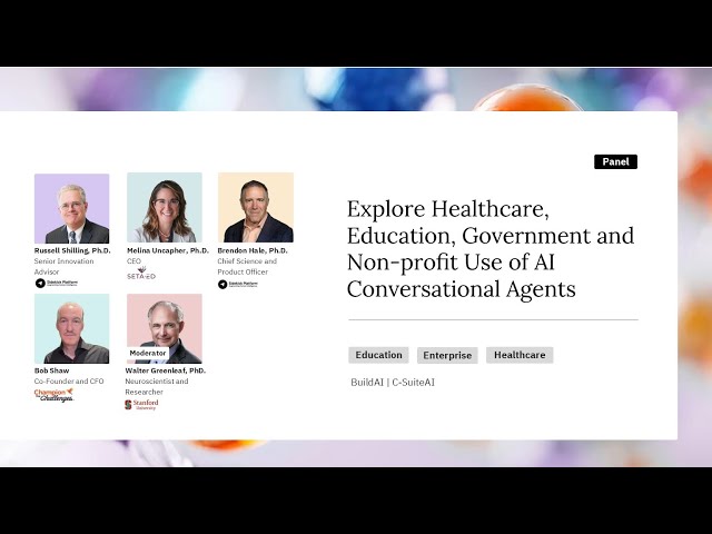 TechEquity AI Summit Panel on Conversational Agents