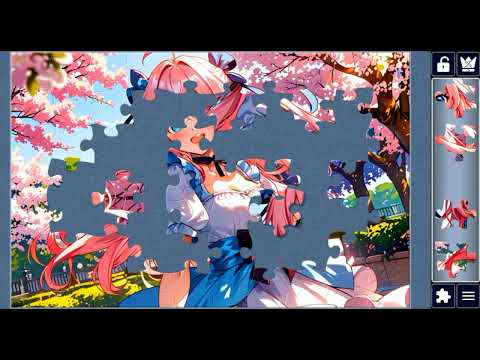 hd cute anime girl jigsaw puzzle❤️🧩😊 \\ @funpuzzle1122