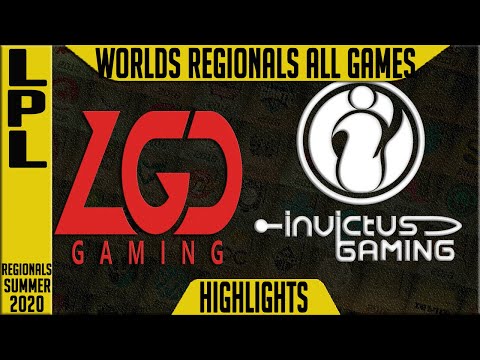 LGD vs IG Highlights ALL GAMES | LPL Worlds Regionals Summer 2020 | LGD Gaming vs Invictus Gaming
