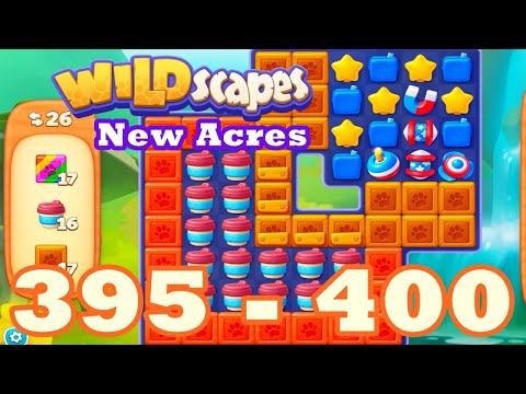 Wildscapes: New Acres Level 395 - 400 HD | 3 match | android | 396 | 397 | 398 | 399 | 【GameGo Game】