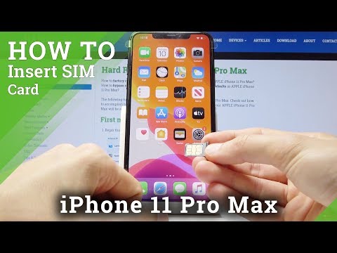 How to Insert Nano SIM to iPhone 11 Pro Max - iPhone SIM Card Slot
