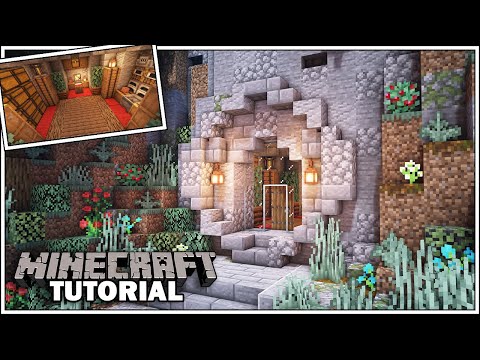Minecraft Tutorial: HOW TO BUILD A MOUNTAIN HOUSE [Starter House]