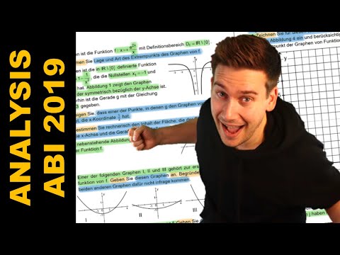 ANALYSIS ABI 2019 (without aids) | HOW TO MATHE ABI 2022