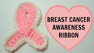 Crochet Breast Cancer Awareness Ribbon