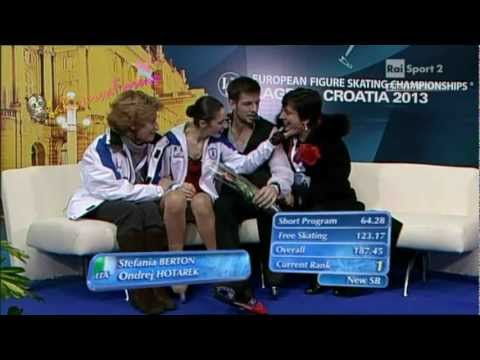 ISU ZAGREB 2013 -13/16- PAIRS FP - Stefania BERTON  Ondrej HOTAREK - 24.01.2013