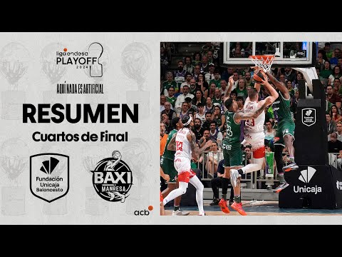 Unicaja - BAXI Manresa (87-79) RESUMEN | Playoff Liga Endesa 2023-24