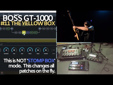 BOSS GT-1000 #11 SECRET (The Hidden Yellow Box) i.e. Stompbox Feature