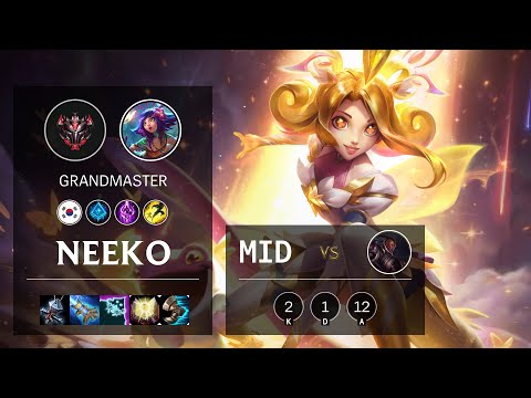 Neeko Mid vs Lucian - KR Grandmaster Patch 10.19