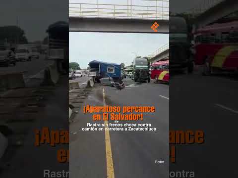 ¡Grave percance vial en El Salvador! #ElSalvador #Zacatecoluca #LaPazEste #CarreteraLitoral #VMT
