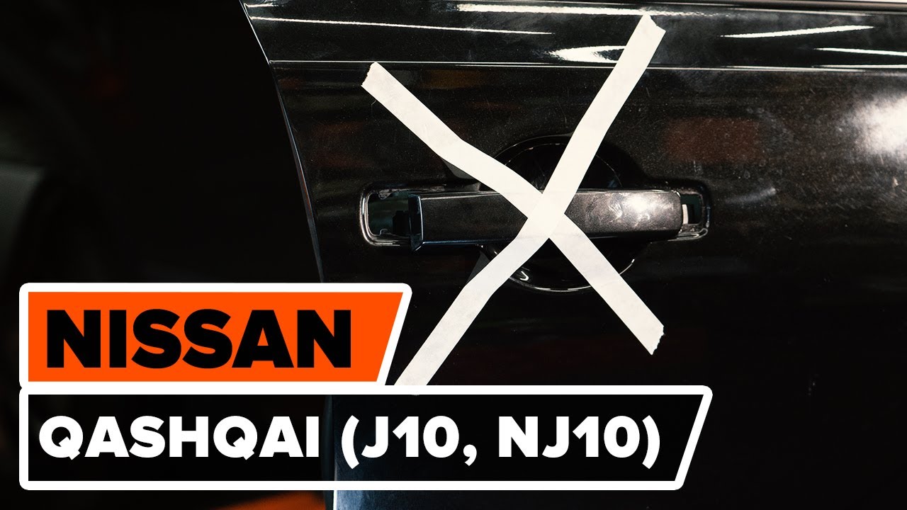 Kaip pakeisti Nissan Qashqai J10 priekinių durų rankenėlė - keitimo instrukcija