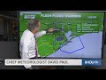 Weather Impact: Flash Flood Warning for Brazoria and Galveston counties extended