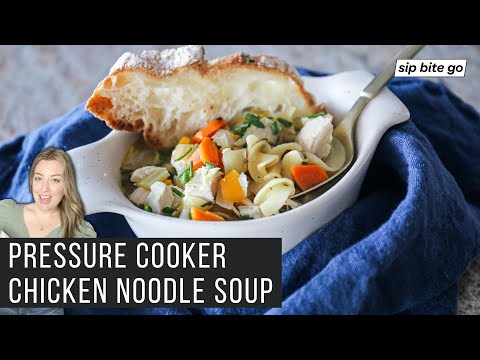 How To Make Instant Pot Chicken Noodle Soup (Cook With Me)