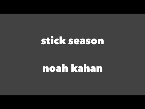 noah kahan - stick season (lyrics)