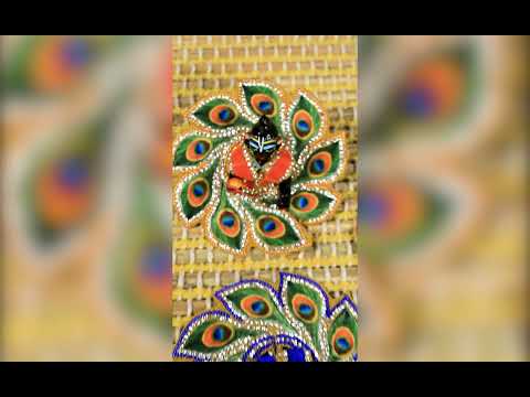 Gopal Ji Poshak in Morpankh Design - 0 No (4 inches diameter) - set of 3 video