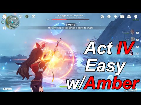 Genshin Impact Dragonspine Event Act IV Cryo Regisvine Amber's Time to Shine