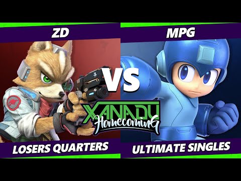 Xanadu Homecoming Losers Quarters - ZD (Fox) Vs. MPg (Mega Man) Smash Ultimate - SSBU