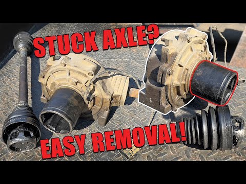 How To Remove Stuck CV Axle Joint From SXS/UTV Differential or Transmission - RZR, KRX, Maverick X3