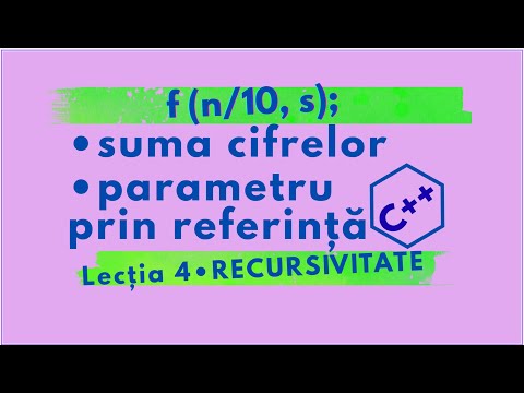 Suma cifrelor recursiv – coborâre în stivă, fără calcul la revenire