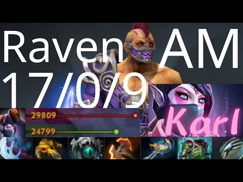 Raven Anti-Mage vs Karl TA, Wraith King, Mars - 33:30 comeback combo - dota2