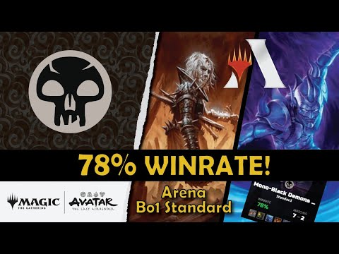 78% Winrate Mono-Black Demons Is TERRORIZING MTG Arena Ladder #mtgarena #mtg #avatar #standard