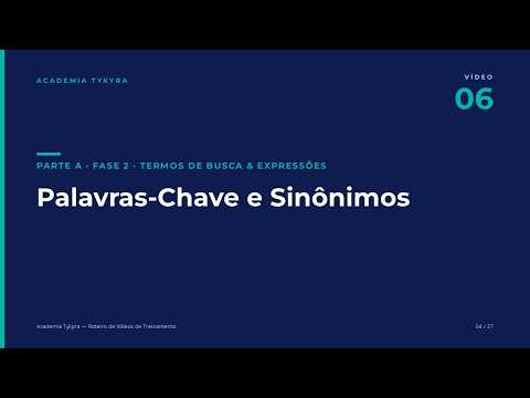 Palavras-chave e sinônimos