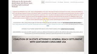 SANTANDER SETTLEMENT CHECKS AND DIGITAL PAYMENTS ROLLING OUT || SANTANDER MULTISTATE CLASS ACTION