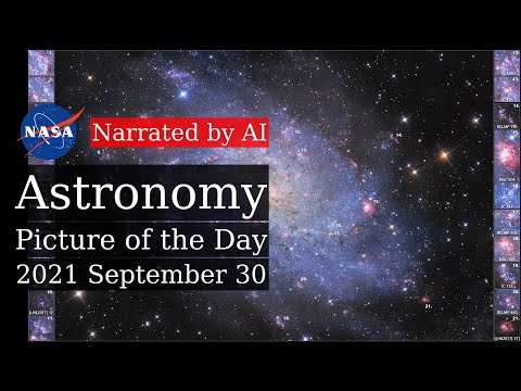 APOD: 2021-09-30 - The Hydrogen Clouds of M33 (Narrated by Joanna)