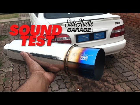 HKS MUFFLER  SOUND TEST & REVIEW #sidehustlegarage